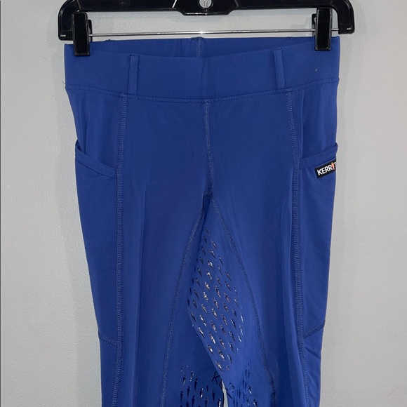 NWOT Kerrits Ice-Fil Fullseat Tech Riding Tights in Navy Size Small - Picture 2 of 8